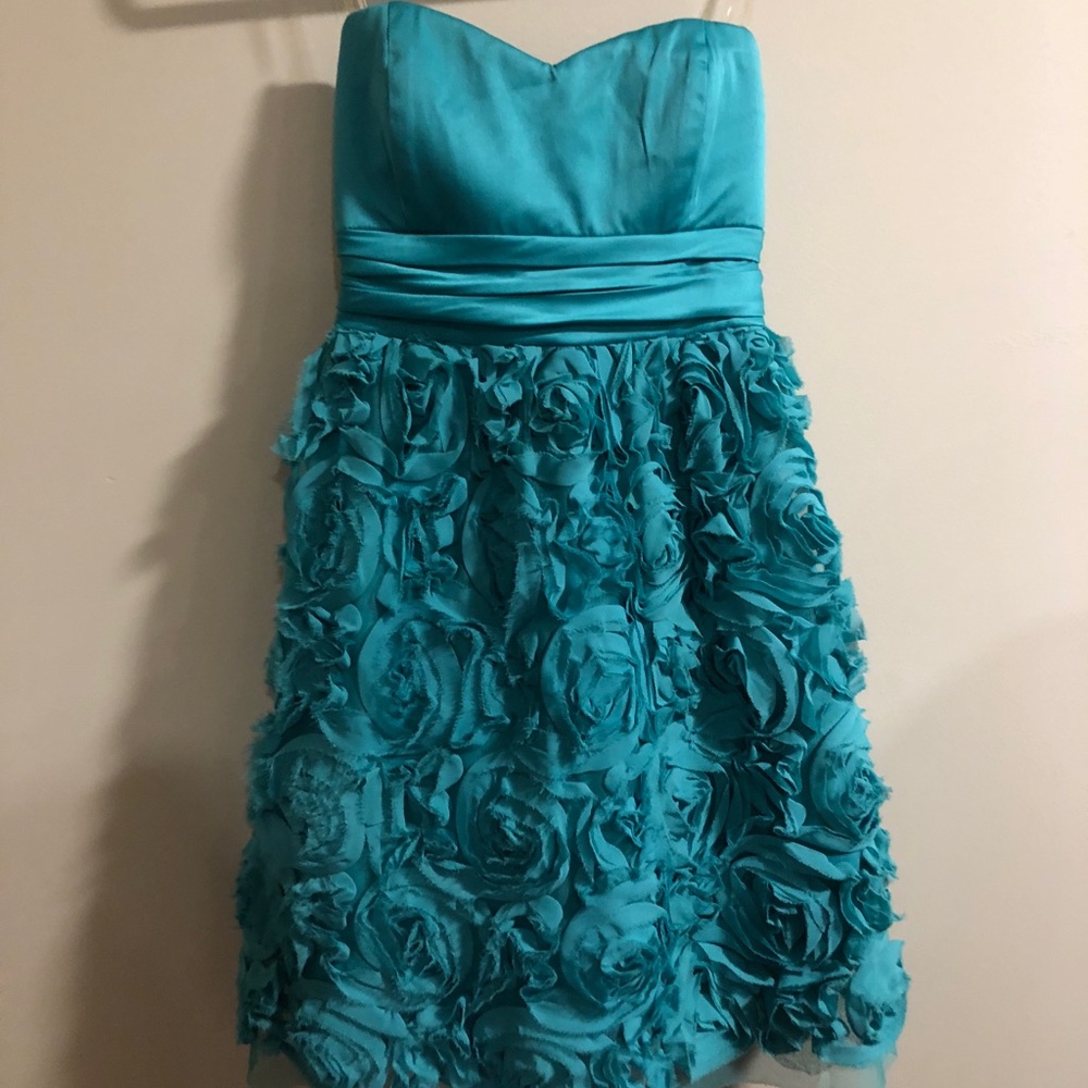 Strapless Floral Dress